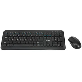 Targus AKM610ES Combo Teclado y Ratón Inalámbrico RF 2.4 GHz Español 100% Completo con Teclado Numérico Negro