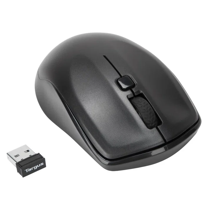 Targus AKM610ES Combo Teclado y Ratón Inalámbrico RF 2.4 GHz Español 100% Completo con Teclado Numérico Negro