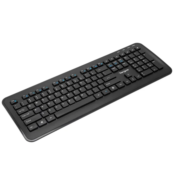 Targus AKM610ES Combo Teclado y Ratón Inalámbrico RF 2.4 GHz Español 100% Completo con Teclado Numérico Negro