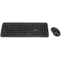 Targus AKM610ES - Pack Teclado y Ratón Inalámbrico RF 2.4 GHz, Español, Teclado Numérico Completo 100%, Negro