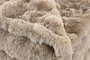 DKD Home Decor Rabit fur april 25 a Manta Beige 170 x 130 cm (2 Unidades)