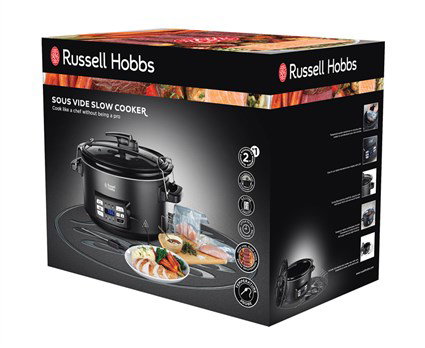 Russell Hobbs 25630-56 Olla de Cocción Lenta al Vacío de Precisión, Hasta Seis Porciones, Ideal para Congelar Comidas Nutritivas
