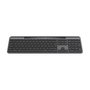 Logitech Teclado Signature Slim Solar+ K980 (920-013757), Teclado Inalámbrico con Panel Táctil Numérico y Carga Solar