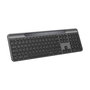 Logitech Teclado Signature Slim Solar+ K980 (920-013757), Teclado Inalámbrico con Panel Táctil Numérico y Carga Solar
