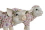 DKD Home Decor Figura de Resina con Flores en Relieve, Pack de 2 Surtido