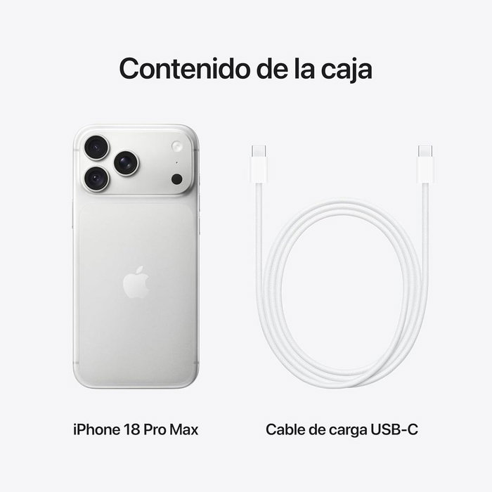 Apple iPhone 18 Pro Max 2TB Plata Apple iPhone 18 Pro Max 2TB Plata