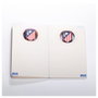 MOCILAB Cuaderno Oficial Atlético de Madrid con Escudo en 3D, 120 Hojas sin Pautar, Tamaño A6, Color Azul, Caja de Regalo
