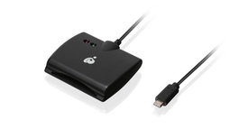 IOGEAR Lector de Tarjetas Inteligentes USB-C, Lector CAC TAA Compliant, Alta Velocidad de Transferencia para Sistemas Seguros