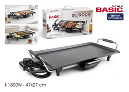 Basic Home Plancha de Asar Eléctrica 1800W 47x27cm de 2 unidades