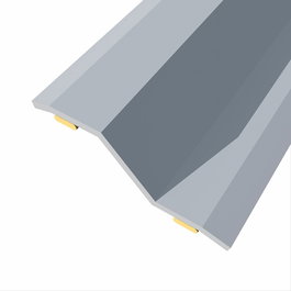 Baglinox Junta de acero para desnivel 8-14 mm, adhesiva, Flooring, inox