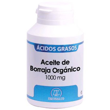 EQUISALUD Aceite de Borraja Orgánico 1000 mg, 120 cápsulas