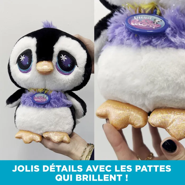 Bandai Littlest Pet Shop Peluche Deluxe BF00668 - Pingüino de 25 cm - Peluche de Colección