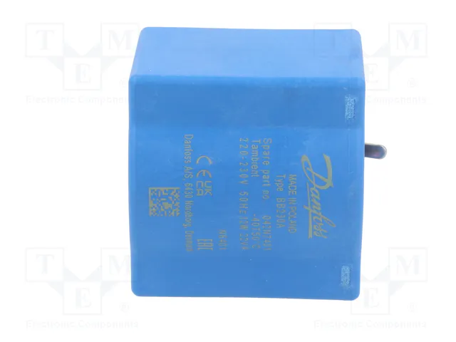 DANFOSS Bobina de electroválvula 220÷230VAC 12W 13,5mm DANFOSS Bobina de electroválvula 220÷230VAC 12W 13,5mm