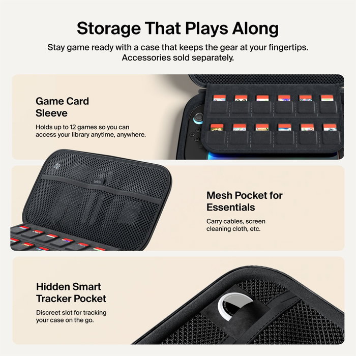 Belkin Charging CasePro 10000mAh para Nintendo Switch 2 - Anthracite