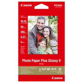 Canon Papel Fotográfico Brillo 10x15 PP-201