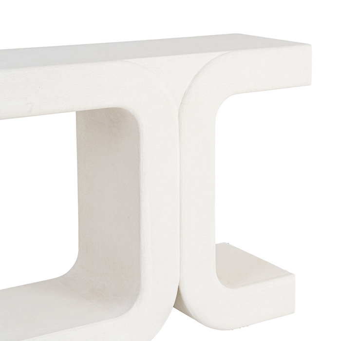 Consola Blanco Dm 120 X 38 X 80,50 cm Consola Blanco Dm 120 X 38 X 80,50 cm
