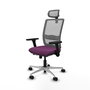 PIQUERAS Y CRESPO Silla de oficina Haches con mecanismo Sincro/Traslack Morado y Gris