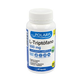 POLARIS L-Triptófano 500mg 60 Cápsulas - Complemento Alimenticio para el Sistema Nervioso