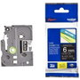 Brother Cinta Laminada TZe315 Blanco sobre Negro 6mm x 8m