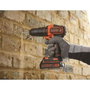 Black+Decker Kit de taladro percutor 18 V con 2 baterías de 1,5 Ah y 80 accesorios
