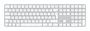 Apple Magic Keyboard con Touch ID y teclado numérico Blanco QWERTY Español