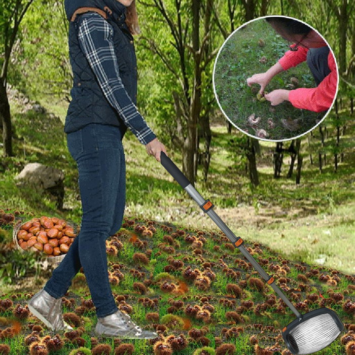 Pluvia Recolector de Frutas Telescópico de Aluminio 37-110cm
