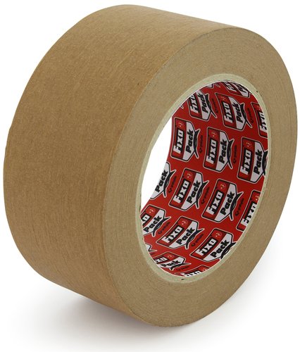 Cinta De Embalaje Fixo Papel Kraft Caucho Rollo 50X50 Marron (Set de 6) Cinta De Embalaje Fixo Papel Kraft Caucho Rollo 50X50 Marron (Set de 6)
