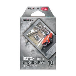 FUJIFILM Instax Mini Film 16754043, Película Instantánea, Color Gris Piedra, 10 Unidades