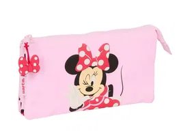 Safta Estuche Portatodo Triple Minnie Mouse Naive