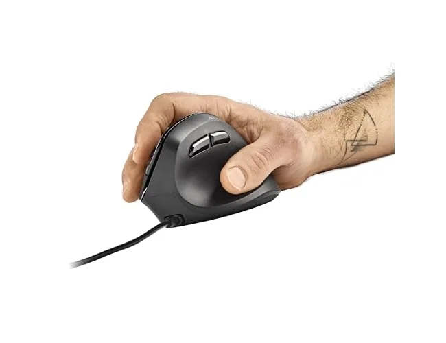 NGS SAMSARA Ratón Vertical Ergonómico Láser 3200 DPI Negro
