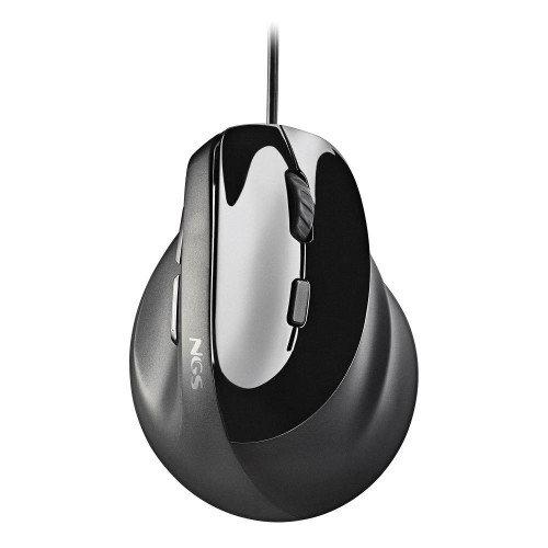 NGS SAMSARA Ratón Vertical Ergonómico Láser 3200 DPI Negro