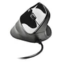 NGS SAMSARA Ratón Ergonómico Vertical para Mano Derecha, Silencioso, Laser, 3200 DPI, USB Tipo A, Negro