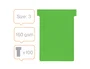 Nobo T-Card Ficha para Plannings de Cartulina 170 gr Color Verde Pack 100 Unidades