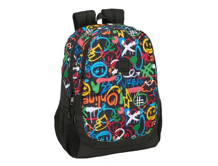 Safta Mochila Adaptable a Carro Graffiti Colors 32x44x16cm