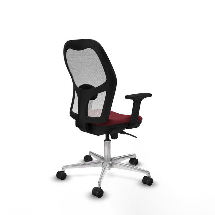 PIQUERAS Y CRESPO Silla de oficina Jorquera Granate y Blanco con Mecanismo Sincro PIQUERAS Y CRESPO Silla de oficina Jorquera Granate y Blanco con Mecanismo Sincro