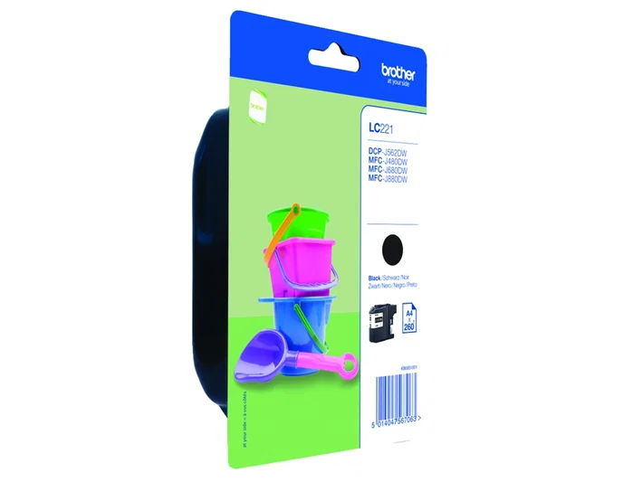 Brother Cartucho de Tinta Negro LC221BKBP Brother Cartucho de Tinta Negro LC221BKBP