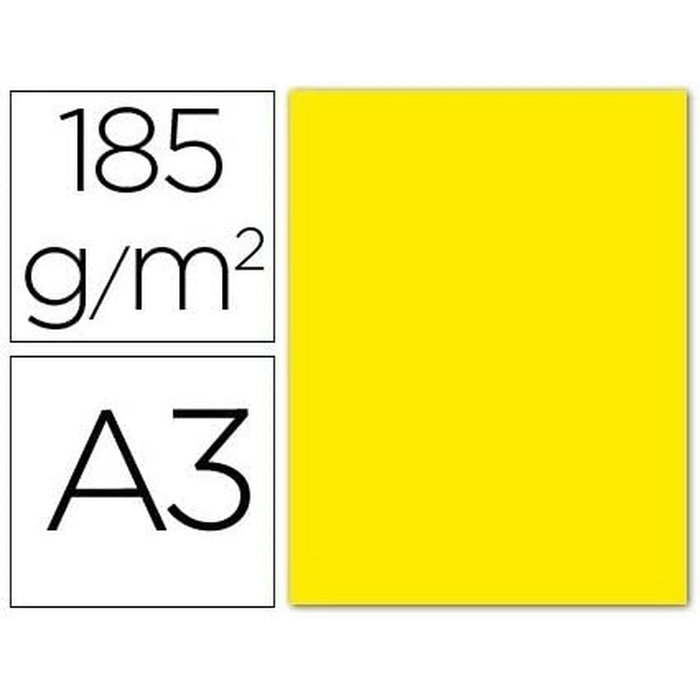 Guarro Cartulina Din A3 Amarillo Fluorescente 185g Guarro Cartulina Din A3 Amarillo Fluorescente 185g