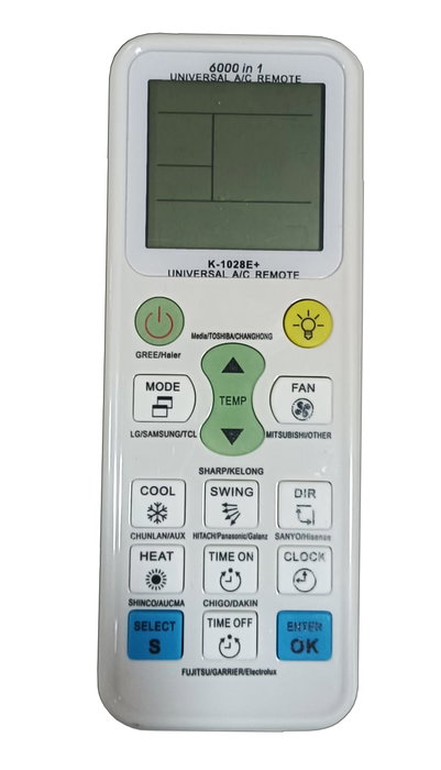 TALOX Mando a distancia aire acondicionado universal TX-ACK1028E TALOX Mando a distancia aire acondicionado universal TX-ACK1028E
