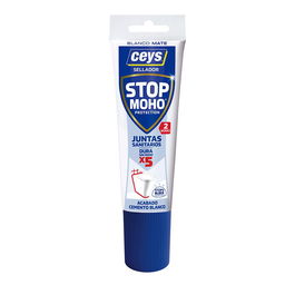 Ceys 505612 Sellador Stop Moho Juntas Sanitarios Acabado Cemento Blanco 125 ml