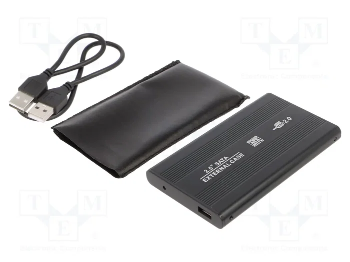 QOLTEC Carcasa de disco 2,5 Pulgadas SATA III USB 2.0 Aluminio Negro QOLTEC Carcasa de disco 2,5 Pulgadas SATA III USB 2.0 Aluminio Negro