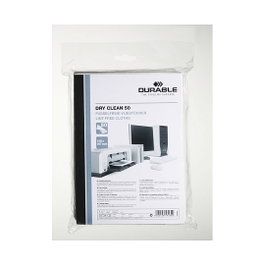 Durable DRY CLEAN 50 Toallitas de Limpieza, Blanco