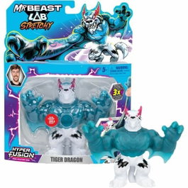 Mrbeast Lab Goo Jit Zu Dragón Tigre Figura elástica de 11 cm