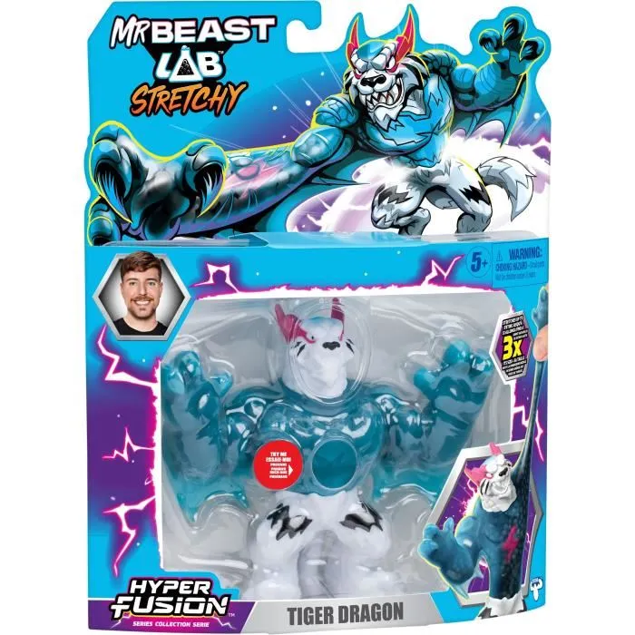 MrBeast Lab MRB0630996247990 Figura Elástica Goo Jit Zu Dragón Tigre 11 cm MrBeast Lab MRB0630996247990 Figura Elástica Goo Jit Zu Dragón Tigre 11 cm