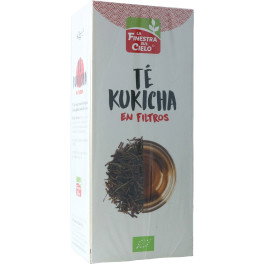 La Finestra sul Cielo Té Verde Kukicha Japonés de Uji en Infusión, 25 Bolsitas