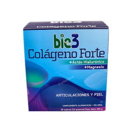 Bie3 Colageno Forte 30 Sobres Suplemento Articulaciones Colágeno Hidrolizado Ácido Hialurónico Vitaminas C A K Magnesio
