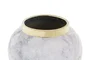 DKD Home Decor Tibor de Porcelana Simil Mármol 22x22x42 cm