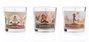 DKD Home Decor Vela Rosa Blanco 7 x 8 x 7 cm (3 Unidades) Colección Girl3 Ambiente Urban Cera y Cristal