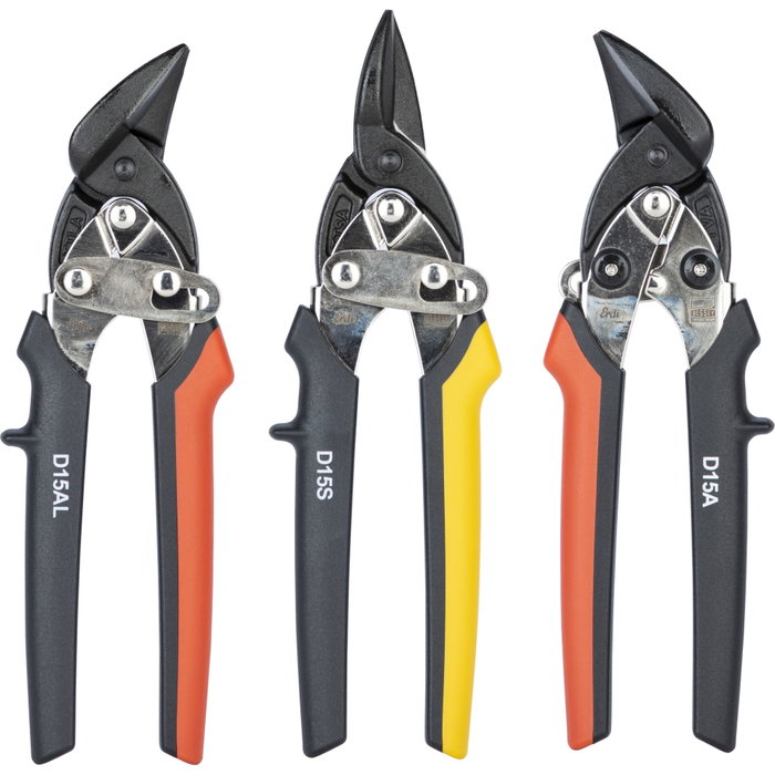 Bessey Set de tijeras de chapa rectas y de formas DSET15