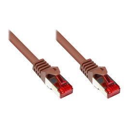 GoodConnections RNS® Patchkabel Cat. 6 S/FTP Marrón 0,25m