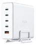 D-Link DCF-241 Cargador de sobremesa GaN 240W, 4 Puertos USB-C + 1 USB-A, Quick Charge, PD 3.1, Carga rápida, Blanco, Universal 110-240V
